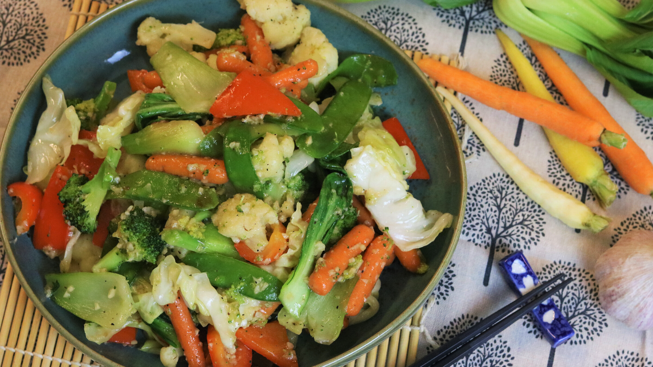 Garlic Stir Fry Vegetables (蒜蓉炒时蔬) Souped Up Recipes